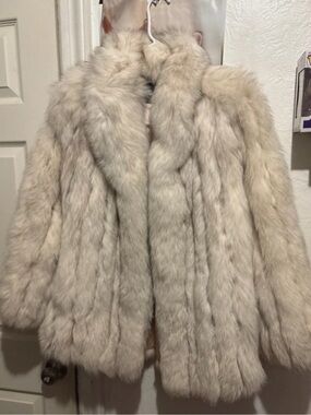 Luxury Light Cream Fur Jacket